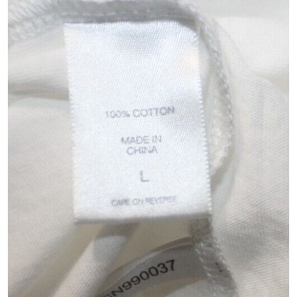 NY&C White T-Shirt Sz L Graphics "Champagne For Breakfast" SS Summer Beach NWT - Picture 6 of 7